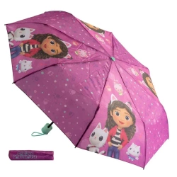 Parasolka składana z pokrowcem Koci Domek Gabi - Cass film