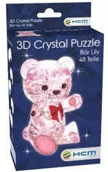 Crystal puzzle Miś Lily różowy - Bard Centrum Gier