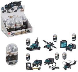 Klocki pojazd policyjny w jajku MIX - Trifox