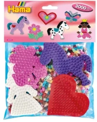 Koraliki i podstawki 3000el - Hama