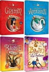 PAKIE 4x Najpiękniejsze baśnie polskie + Grimm + Andersen + La Fontaine - Jean de la Fontaine