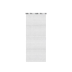Kurtyna Gwiazdki srebrna 100x245cm - PartyDeco