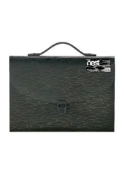 Teczka harmonijkowa z uchwytem czarna - Foldermate