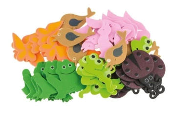 Naklejki z pianki zwierzęta 40szt - Brewis