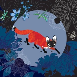 Karnet Swarovski kwadrat CL0706 Lis - Clear Creations