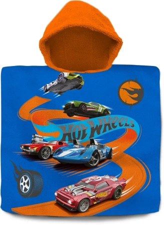 Poncho kąpielowe Wheels 120x60 cm HW00013 - Kids Euroswan