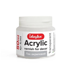 Błyszczący lakier akrylowy do dekoracji 50ml - Ideyka