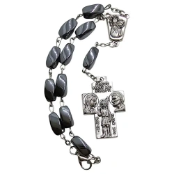 Różaniec 10-tka hematyt - Art Sacrum