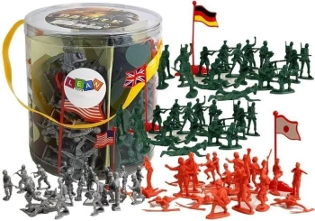 Figurki żołnierzy 100el - Leantoys