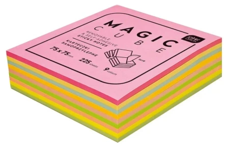 Karteczki samoprzylepne Magic Cube 75x75mm 225K - INTERDRUK