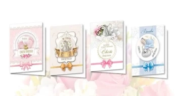 Karnet B6 z naklejkami hologr. Chrzest MIX (10szt) - Top Graphic