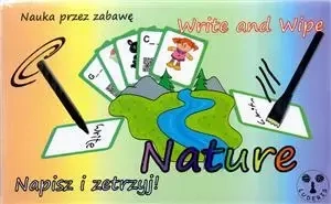 Napisz i zetrzyj - Nature. Gra do nauki języka angielskiego
