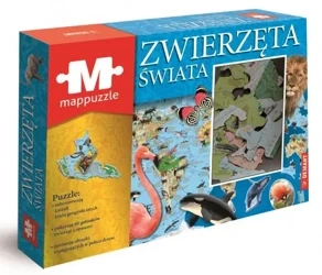 Mappuzzle - Zwierzęta świata - PRACA ZBIOROWA