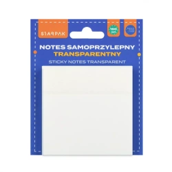 Notes Samoprzylepny Transparentny 75x75/150k Starpak 562811