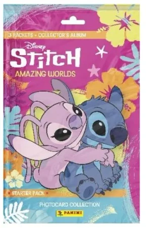 Album kolekcjonera na karty Stitch + 2 saszetki - Panini