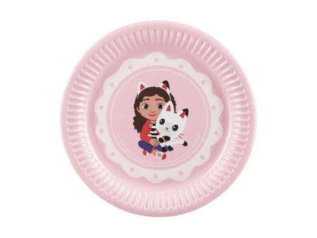 Talerzyki Koci Domek Gabi 18cm 6szt - PartyDeco