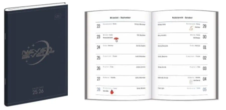 Kalendarz szkolny zeszytowy 25/26 B6/48K Simple - INTERDRUK