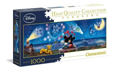 Puzzle 1000 Panorama Mickey & Minnie - Clementoni