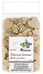 Drewniane serca 120szt - Titanum