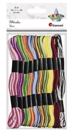 Mulina 8mm dwukolorowa 10 kolorów - Titanum