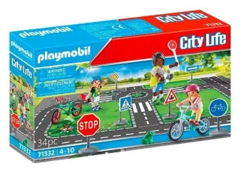 Zestaw z figurkami City Life 71332 Kurs rowerowy - Playmobil