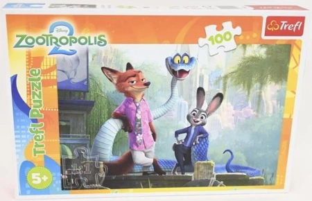 Puzzle 100 Tajemnice Zootopii - Trefl