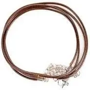 Sznurek do wykonania naszyjnika z zapięciem brąz - Fandy