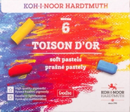 Pastele Toison D'or 6 kolorów - Koh-I-Noor