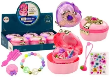 Kuferek na biżuterię MIX - Leantoys