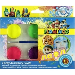 Farby wodne do twarzy neon 6 kolorów - Titanum
