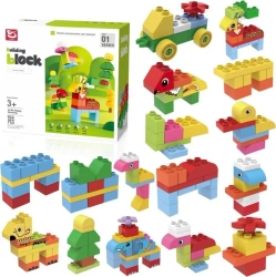 Klocki zwierzęta 102el - Trifox