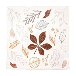 Poszewka z nadrukiem dwustronnym. Liście - MCD