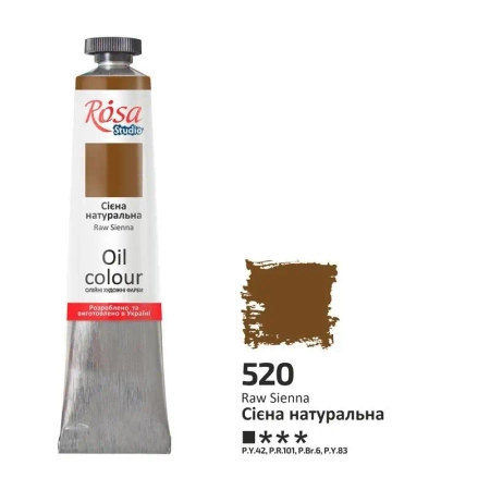 Farba olejna raw sienna 520 45ml - Rosa