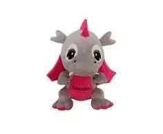 Smok "Kraków" szary różowy 15cm - Sun-Day