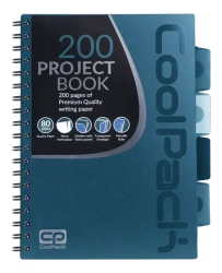 Kołobrulion B5 Coolpack 200 kartek turkusowy - PATIO