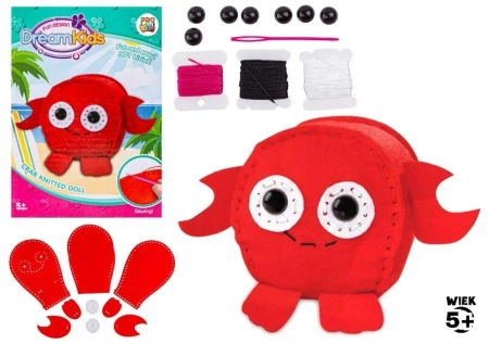 Zestaw kreatywny do szycia Krab - Pro Kids