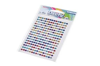 Dżety samoprzylepne kolorowe 4mm 240szt - Brewis