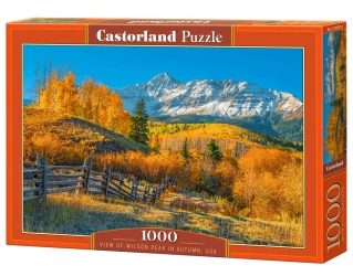 Puzzle 1000 elementów. Widok na szczyt Wilsona jesienią USA - Castor