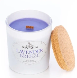 Świeczka sojowa Lavender Breeze biała 135g - Pavoncella