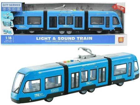 Tramwaj z napędem niebieski - ADAR