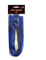 Druty chenille niebieskie 9mmx50cm 10szt - Galeria Hobby