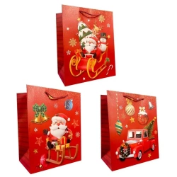 Torebka prezentowa M Boże Narodzenie szerokie dno - Ju-Piter