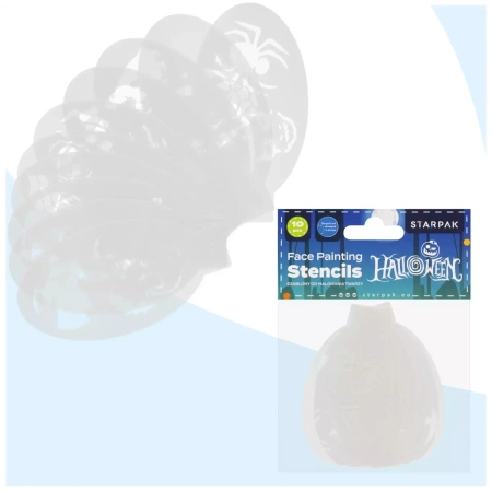 Szablon do malowania twarzy Halloween 10szt - STARPAK