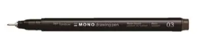 Cienkopis mono drawing 0,35mm brązowy - Tombow