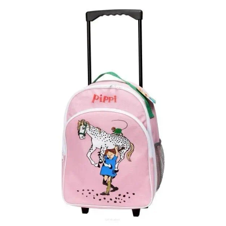 Walizka na kółkach Pippi różowa - MICKI