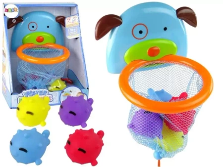 Mini koszykówka gumowe piłki piesek do kąpieli - Leantoys
