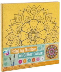 Malowanie po numerach brokatowe tło Mandala - Grafix