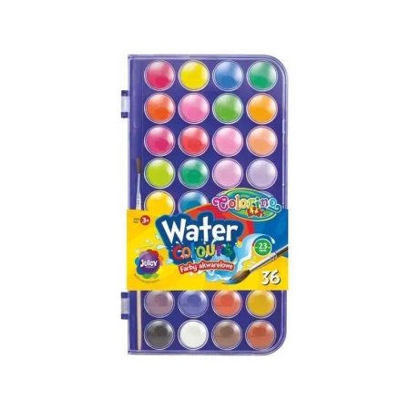 FARBA COLORINO KIDS AKWARELOWA MAŁA PASTYLKA 36 KOLORY