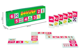 Domino Edukacyjne duże - Moneks