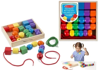 Koraliki drewaniane jumbo - Melissa & Doug